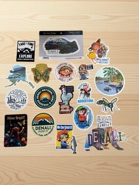 Collection of Various Die-Cut Vinyl Stickers